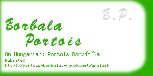 borbala portois business card